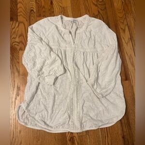 Sundance White on white crinkle women’s top xl b6